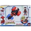 Spidey Amazing Friends - Vozidlo Techno-Racer 2v1 + Figurka 10 cm Miles Morales: Spider-Man F1945