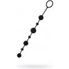 Anal beads Toyfa A-toys Coron, with balls, silicone, black, 35,9 cm