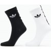 adidas Ruffle Crew Socks 2-Pack White/ Black/ Blue S S