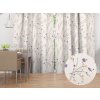 Biante Bavlnený záves Sandra SA-382 Fialové lúčne kvietky na krémovom 150x220 cm