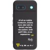 Picasee silikónový čierny obal pre Google Pixel 8a - Kazma - SVĚT PATŘÍ TĚM, CO SE NEPOSEROU