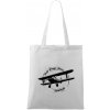 Still Plays With Planes - Taška bavlnená - 42 x 38 cm ( Biela )