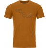 Ortovox pánské merino triko 185 Merino Tangram Logo TS M | farba: sly fox, veľkosť: L