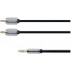 KRUGERMATZ Kábel Jack 3.5mm stereo/2x Cinch 1,8m KRUGER & MATZ KM0310