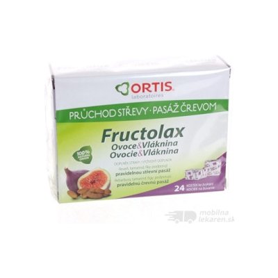 Fructolax Ovocie a vláknina KOCKY 1x24 ks