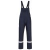 PORTWEST PRACOVNÉ ZVÁRAČSKÉ OHRANNÉ NOHAVICE S NÁPRSNÍKOM, NEHORĽAVÉ, TMAVOMODRÉ BZ17 