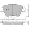METELLI Sada brzdových platničiek kotúčovej brzdy 22-0889-0