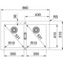 Franke S2D 620-86 biela