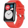 Silikónový remienok FIXED Silicone Strap pre Huawei Watch FIT, červený