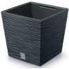 PROSPERPLAST Kvetináč FURU SQUARE LOW 30cm antracit