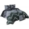 Brotex Predĺžené flanelové obliečky 140 × 220, 70 × 90 cm, Scandinavia green