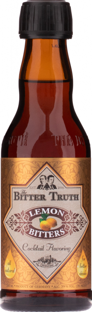 The Bitter Truth Lemon 39% 0,2 l (čistá fľaša)