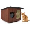 Búda pre mačky MIMA L (Zateplená búda so škrabadlom)