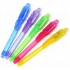 Bezfarebné neviditeľné pero s ultrafialovým UV baterka, 13 cm, 1 ks, mix