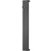 MEXEN - Flux vykurovací rebrík/radiátor dekoratívny 1500 x 240 mm, 450 W, antracit W127-1500-240-00-66
