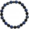 Glosery náramok s lesknucími krištáľmi od Swarovski®, lapis lazuli 8mm Veľkosť korálok: 8mm, Obvod zápästia: L 18 cm