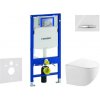 Geberit Duofix - Set predstenovej inštalácie, kompaktného klozetu Gaia a dosky softclose, tlačidlo Sigma50, chróm/alpská biela SANI11CA3148