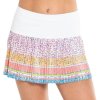 Lucky in Love Liberty Pleated Skirt s kvietkovanou farebnou potlačou biela
