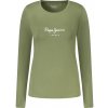Štýlové Dámske Tričko s dlhým rukávom PEPE JEANS Zelená Farba: Zelená, Velkost: XS