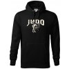 Judo v boji - Mikina pánska Cape s kapucňou - 3XL ( Čierna )