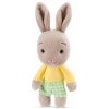 Nici Veselý králíček plyš - 15 cm - hnědá
