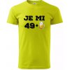 Je mi 50 pivo - Klasické pánske tričko vyššej gramáže - S ( Limetková )