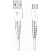 Swissten 71505521 datový USB - microUSB, 1m, bílý