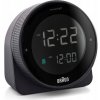 Digitálny budík Braun BC24B čierny s podsvietením a funkciou odloženia budenia (Snooze)