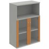 Policová skriňa Strong, 80x115,2x40 cm, jelša/sivá