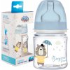 Canpol babies fľaša sa širokým hrdlom Bonjour Paris modrá 120ml