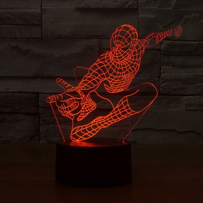 Beling Detská lampa, Spider Man 2, 7 farebná QS310