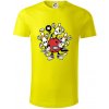 Bowling komiks - Tričko z organickej bavlny - 2XL ( Citrónová )