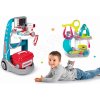 Smoby set lekársky vozík a lavica s odkladacím priestorom a obojstrannou tabuľou 340202-8R