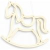 DECOLED ECOprint Vianočná ozdoba kôň 30 cm biela, 3D tlač, plast, vonkajšia
