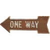 Ceduľa One Way 46x16 cm Plechová tabuľa