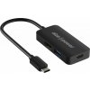 Dokovacia stanica AlzaPower USB-C Dock Station 3v1 čierny (APW-HCC3B)