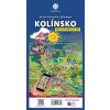 Ručně malovaná cyklomapa Kolínsko
