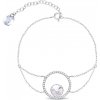 Strieborný náramok číry so Swarovski Elements Orbita BCD1122SS39C Krystal