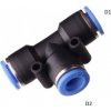 DAR spojka T redukcia hadíc 2x10mm 1x6mm PGT vzduch