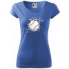 Baseball lopta v triku - Dámske tričko Pure - M ( Svetlomodrá )