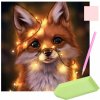 ISO 17011 Diamantové malování 30 x 30 cm liška