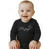 Detské body s potlačou New Baby Hi guys - 80 (9-12m)
