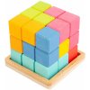 Small Foot Drevená kocka 3D Tetris