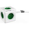 PowerCube Extended rozbočka 5xzásuvka 1,5m zelená