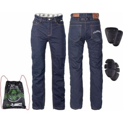 Pánske moto jeansy W-TEC Resoluto Farba modrá, Veľkosť 5XL