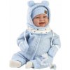 Llorens 84479 NEW BORN - realistická bábika bábätko so zvukmi a mäkkým látkovým telom 44cm