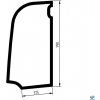Sklonastroj.sk JCB 8040ZTS 8045ZTS 8050ZTS 8055RTS 8055ZTS 8065RTS dverové horné sklo