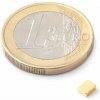 SOLLAU Neodymový magnet hranol 4x3x1.3 mm, N45, pozlátený