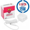 RASPBERRY USB-C adaptér Raspberry Pi 4B 3A biely RB-NETZTEIL4-W