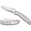 Spyderco C10PS Endura 4 SS part serrated vreckový nôž 9,5 cm, celooceľový nôž